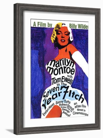 The Seven Year Itch, 1955-null-Framed Art Print