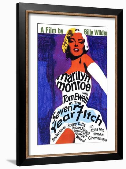 The Seven Year Itch, 1955-null-Framed Art Print