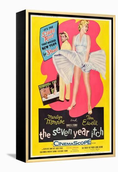The Seven Year Itch, 1955-null-Framed Stretched Canvas