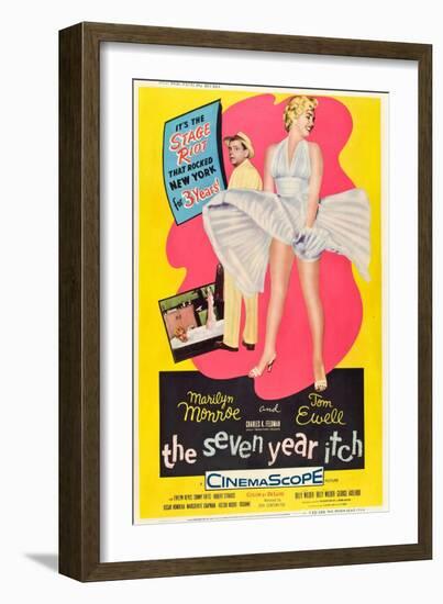 The Seven Year Itch, 1955-null-Framed Art Print