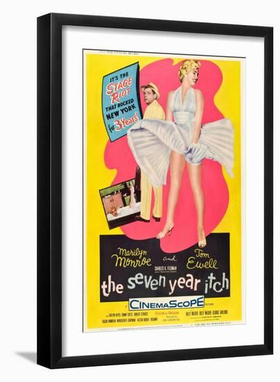 The Seven Year Itch, 1955-null-Framed Art Print