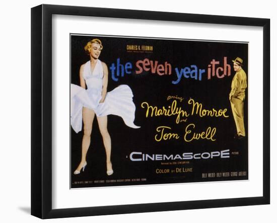 The Seven Year Itch, 1955-null-Framed Art Print