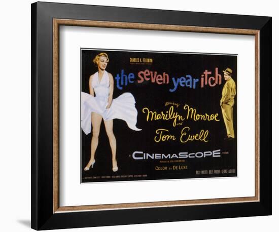 The Seven Year Itch, 1955-null-Framed Premium Giclee Print