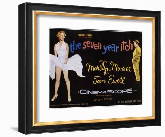 The Seven Year Itch, 1955-null-Framed Premium Giclee Print