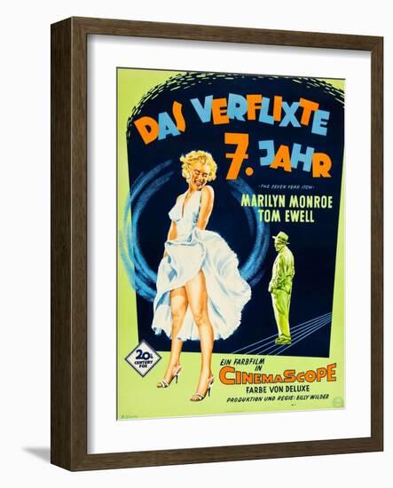 The Seven Year Itch, (aka Das Verflixte 7 Jahr), Marilyn Monroe, Tom Ewell, 1955-null-Framed Art Print