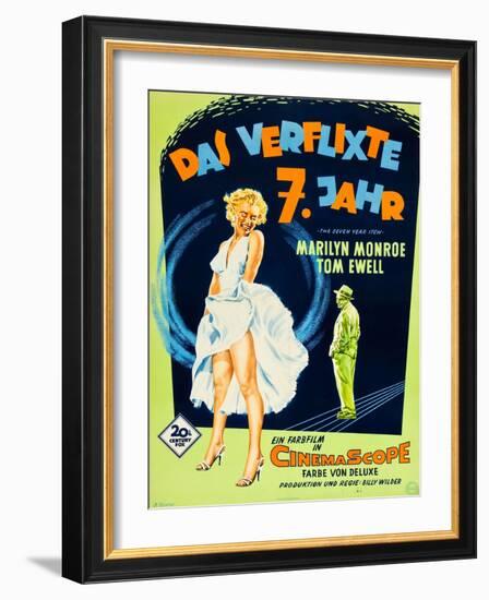 The Seven Year Itch, (aka Das Verflixte 7 Jahr), Marilyn Monroe, Tom Ewell, 1955-null-Framed Art Print