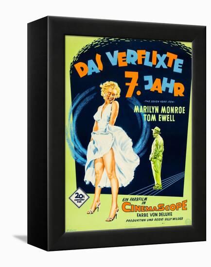 The Seven Year Itch, (aka Das Verflixte 7 Jahr), Marilyn Monroe, Tom Ewell, 1955-null-Framed Stretched Canvas