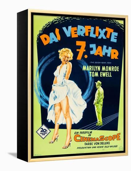 The Seven Year Itch, (aka Das Verflixte 7 Jahr), Marilyn Monroe, Tom Ewell, 1955-null-Framed Stretched Canvas