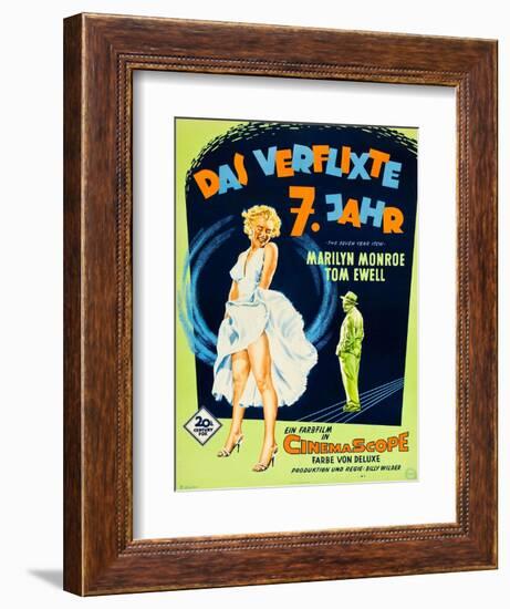 The Seven Year Itch, (aka Das Verflixte 7 Jahr), Marilyn Monroe, Tom Ewell, 1955-null-Framed Art Print