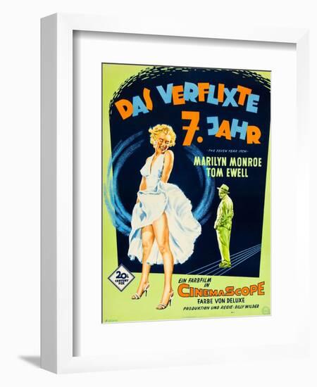 The Seven Year Itch, (aka Das Verflixte 7 Jahr), Marilyn Monroe, Tom Ewell, 1955-null-Framed Art Print