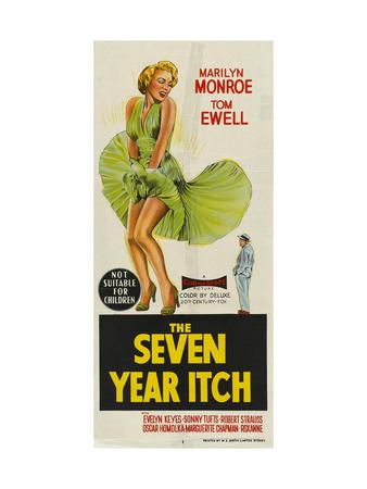 The Seven Year Itch Australian Movie Poster 1955 Art Print Art Com