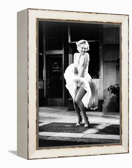 The Seven Year Itch, Marilyn Monroe, 1955-null-Framed Stretched Canvas