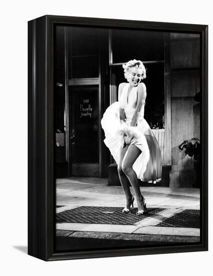 The Seven Year Itch, Marilyn Monroe, 1955-null-Framed Stretched Canvas