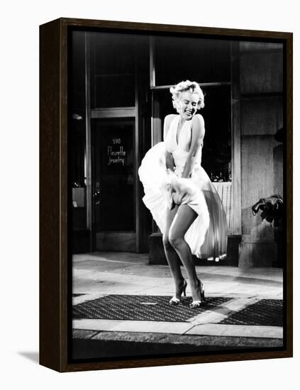 The Seven Year Itch, Marilyn Monroe, 1955-null-Framed Stretched Canvas