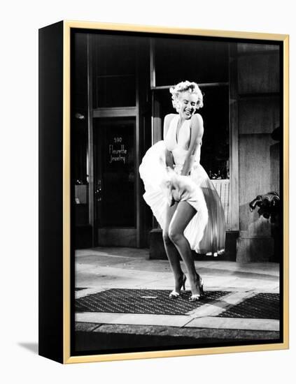 The Seven Year Itch, Marilyn Monroe, 1955-null-Framed Stretched Canvas