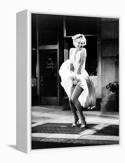 The Seven Year Itch, Marilyn Monroe, 1955-null-Framed Stretched Canvas