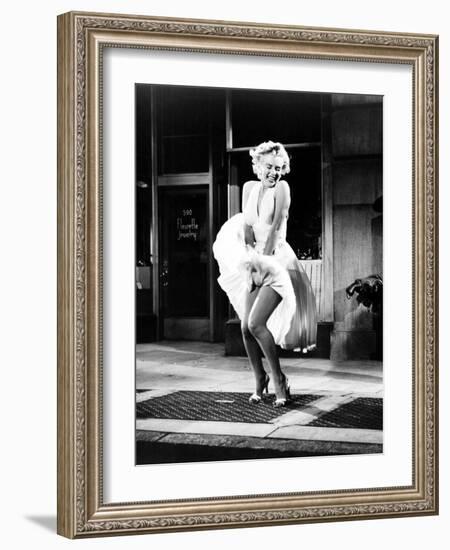 The Seven Year Itch, Marilyn Monroe, 1955-null-Framed Photo