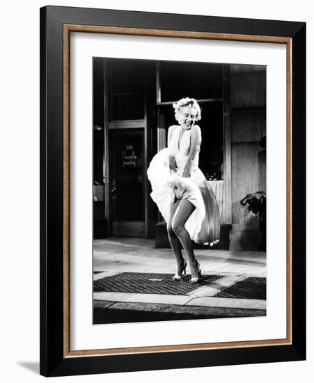 The Seven Year Itch, Marilyn Monroe, 1955-null-Framed Photo