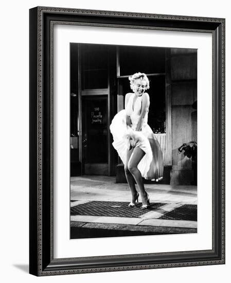 The Seven Year Itch, Marilyn Monroe, 1955-null-Framed Photo