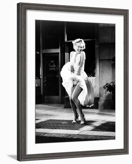 The Seven Year Itch, Marilyn Monroe, 1955--Framed Photo