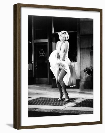 The Seven Year Itch, Marilyn Monroe, 1955--Framed Photo