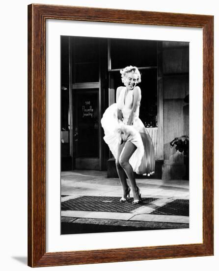 The Seven Year Itch, Marilyn Monroe, 1955--Framed Photo