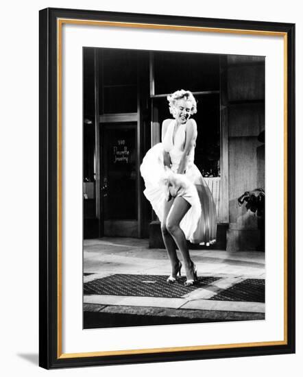 The Seven Year Itch, Marilyn Monroe, 1955--Framed Photo