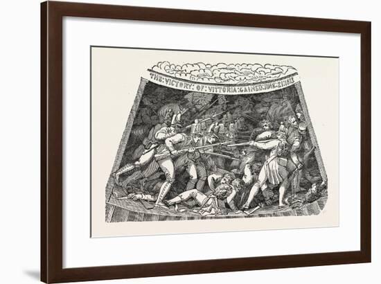 The Seventh Compartment of the Wellington Shield. the Wellington Shield 1820-null-Framed Giclee Print