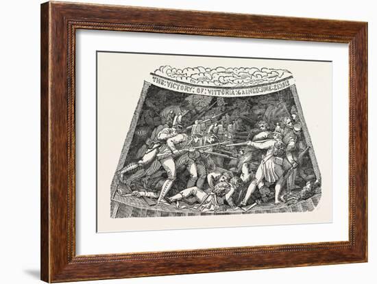 The Seventh Compartment of the Wellington Shield. the Wellington Shield 1820-null-Framed Giclee Print