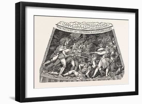 The Seventh Compartment of the Wellington Shield. the Wellington Shield 1820-null-Framed Giclee Print