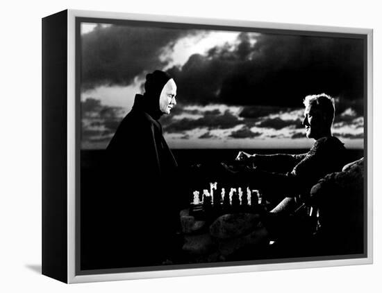 The Seventh Seal, Bengt Ekerot, Max Von Sydow, 1957-null-Framed Stretched Canvas