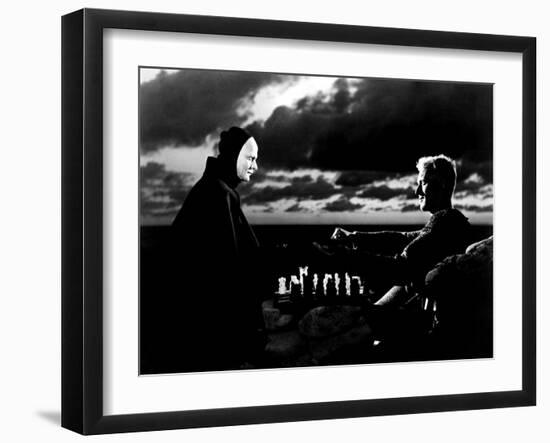 The Seventh Seal, Bengt Ekerot, Max Von Sydow, 1957--Framed Photo