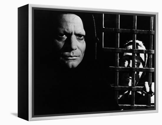 The Seventh Seal, Bengt Ekerot, Max Von Sydow, 1957-null-Framed Stretched Canvas