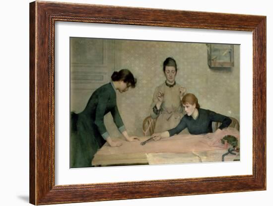 The Sewing Class-Alix d' Anethan-Framed Giclee Print