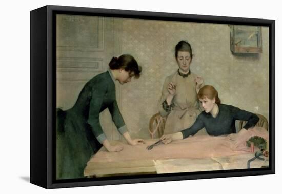 The Sewing Class-Alix d' Anethan-Framed Premier Image Canvas