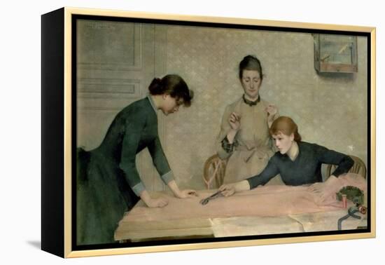 The Sewing Class-Alix d' Anethan-Framed Premier Image Canvas