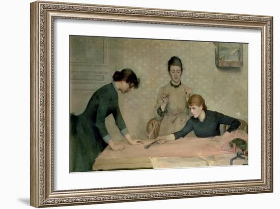 The Sewing Class-Carl Frederic Aagaard-Framed Giclee Print