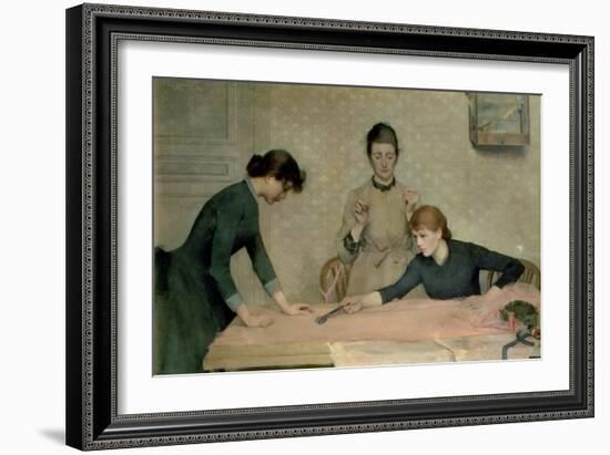 The Sewing Class-Carl Frederic Aagaard-Framed Giclee Print