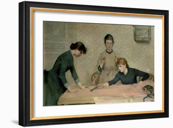 The Sewing Class-Carl Frederic Aagaard-Framed Giclee Print