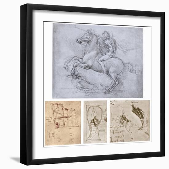 The Sforza Monument, C1488-1493-Leonardo da Vinci-Framed Giclee Print