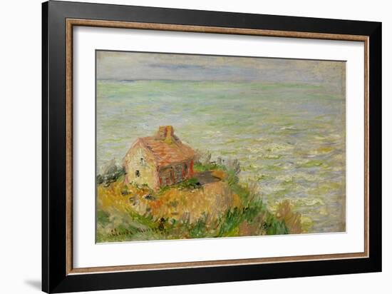 The Shack of the Customs Officials, Afternoon; 1882-Claude Monet-Framed Giclee Print