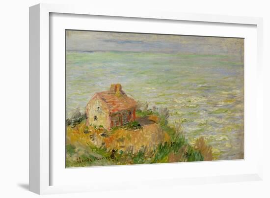 The Shack of the Customs Officials, Afternoon; 1882-Claude Monet-Framed Giclee Print