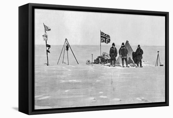 The Shackleton Camp, Antarctica, Christmas Day, 1908-null-Framed Premier Image Canvas