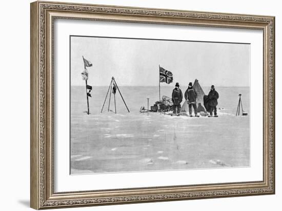 The Shackleton Camp, Antarctica, Christmas Day, 1908-null-Framed Giclee Print