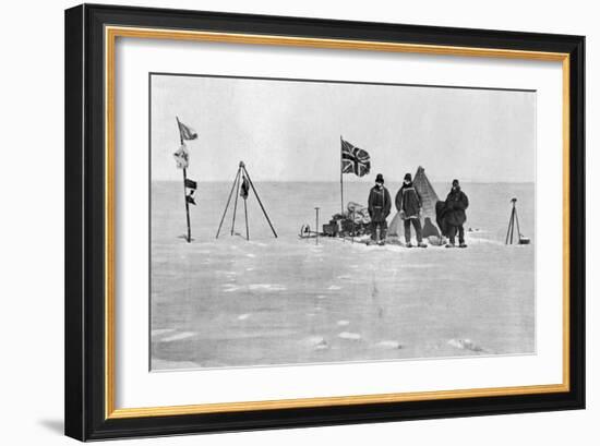 The Shackleton Camp, Antarctica, Christmas Day, 1908-null-Framed Giclee Print