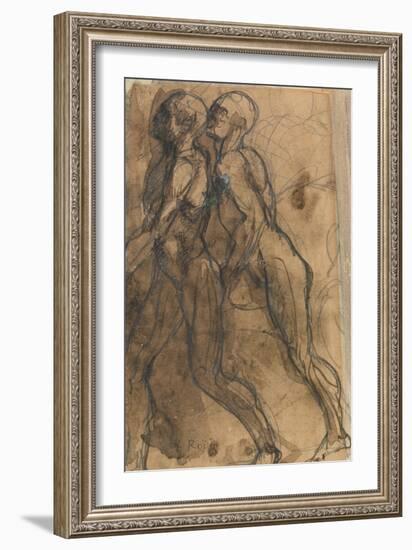 The Shades Approaching Dante and Virgil-Auguste Rodin-Framed Giclee Print