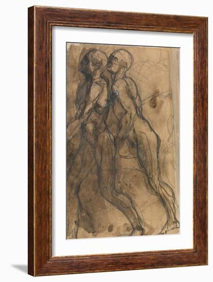 The Shades Approaching Dante and Virgil-Auguste Rodin-Framed Giclee Print