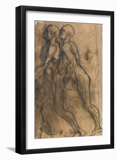 The Shades Approaching Dante and Virgil-Auguste Rodin-Framed Giclee Print