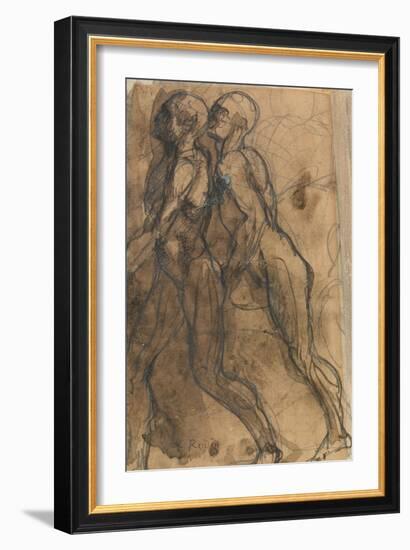 The Shades Approaching Dante and Virgil-Auguste Rodin-Framed Giclee Print