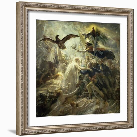 The Shadows of the French Warriors Led by Victory-Anne-Louis Girodet de Roussy-Trioson-Framed Giclee Print